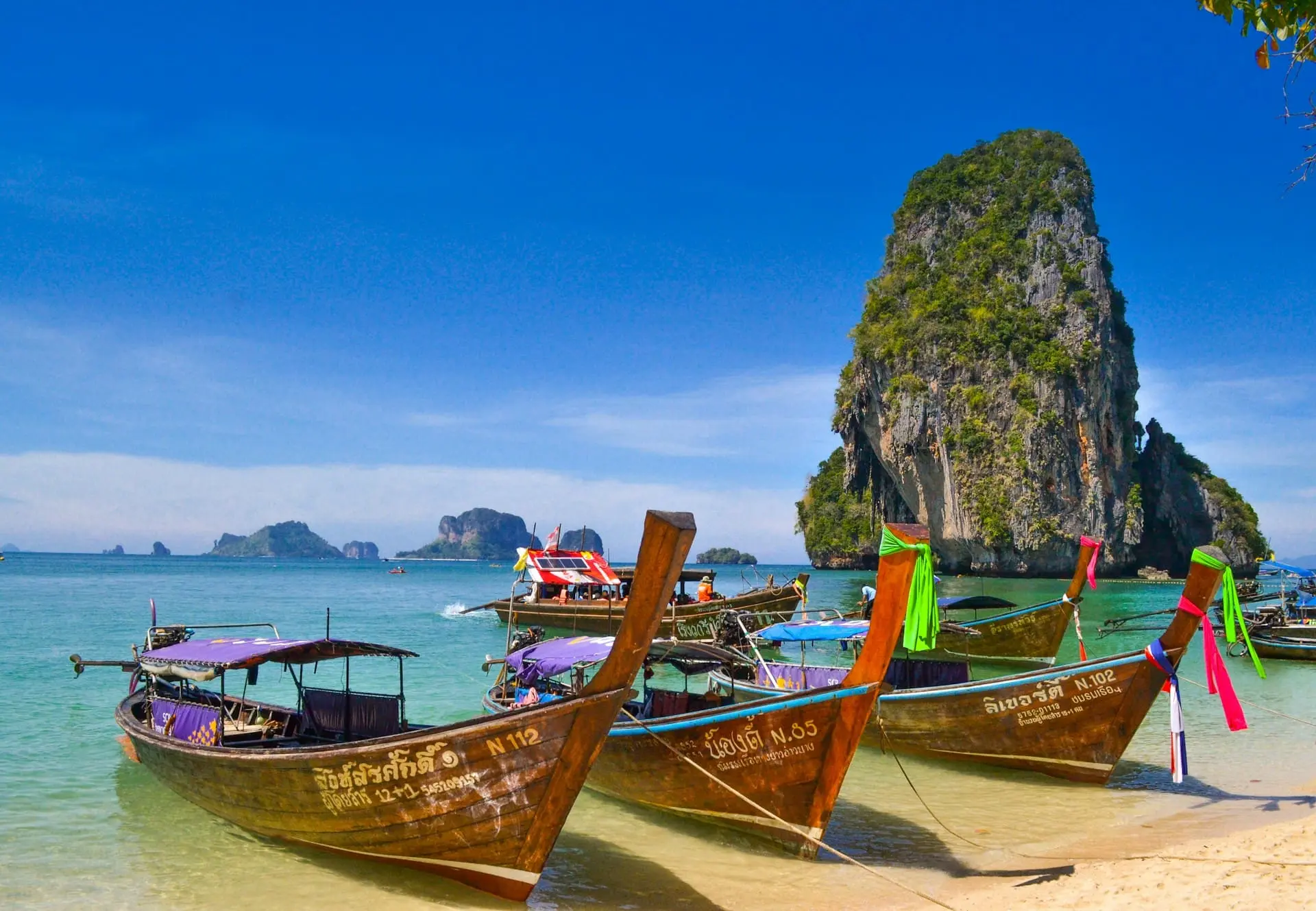 A Boat and water are in best holiday destinations in thailand