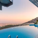 swimming pool on the top of building